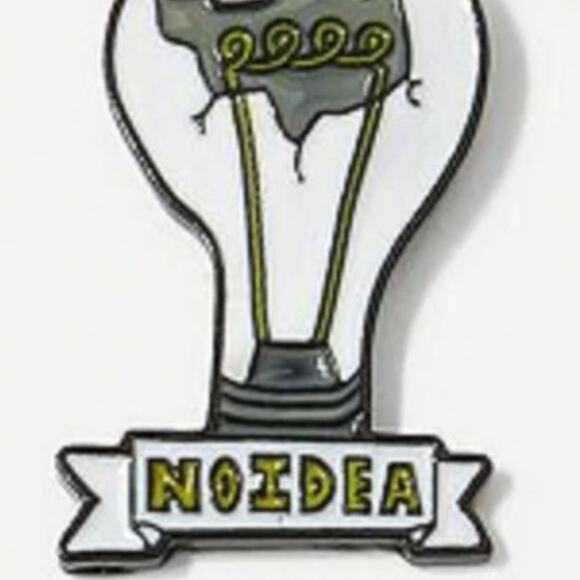 Broken Light Bulb No Idea Pin Brooch - Picture 3 of 3